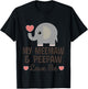 Kids My Meemaw and Peepaw Love Me Grandchild Elephant T-Shirt - T-Shirt | Black