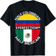 Half Mexican Half Colombian Mexico Colombia Flag Roots Men T-Shirt - T-Shirt | Black