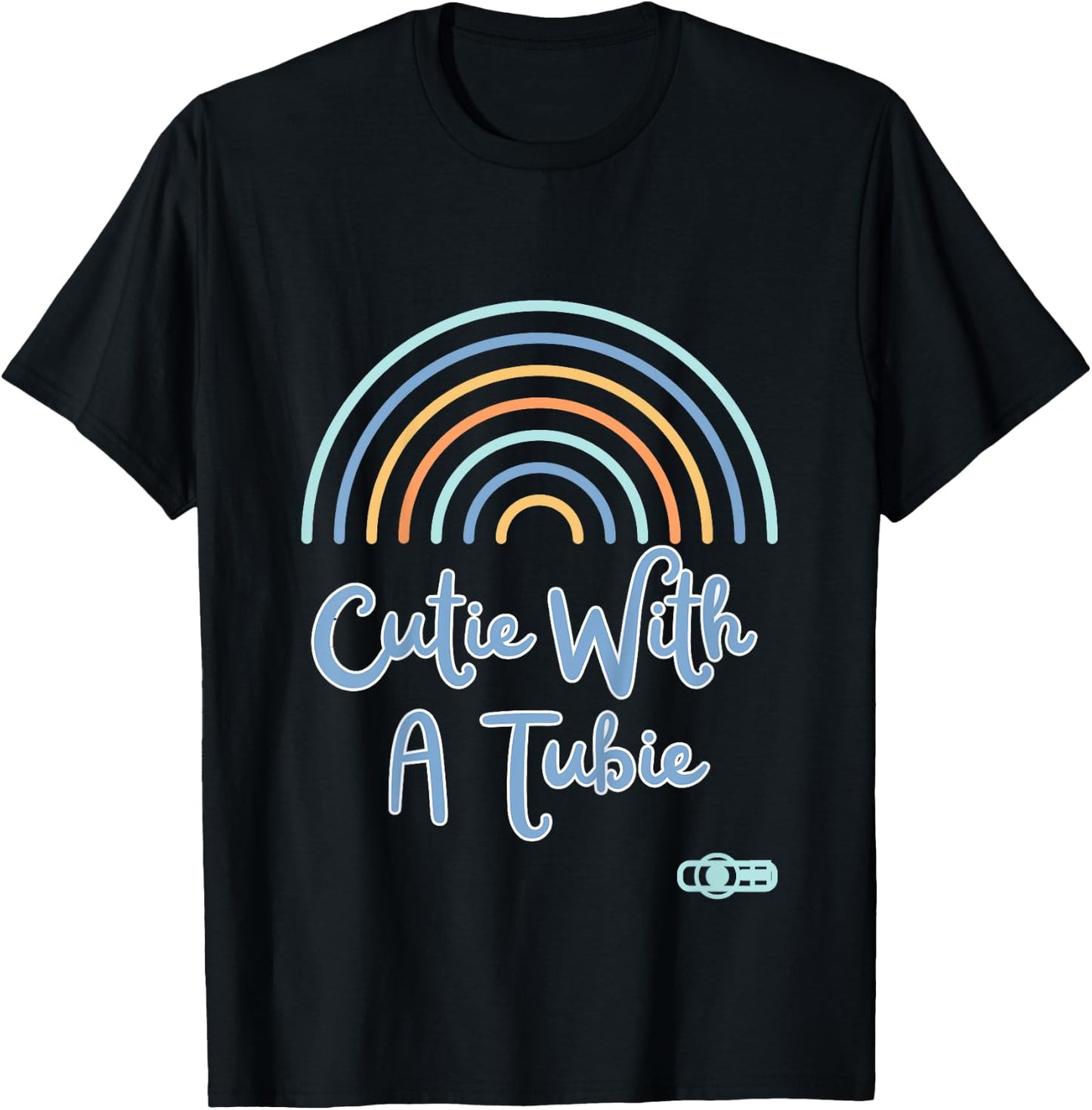 Cutie With A Tubie Gtube, NGtube, Feeding tube supplies T-Shirt - T-Shirt | Black