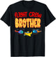 Flight Crew BROTHER Of The Birthday Funny Bday Family Humor T-Shirt - T-Shirt | Black