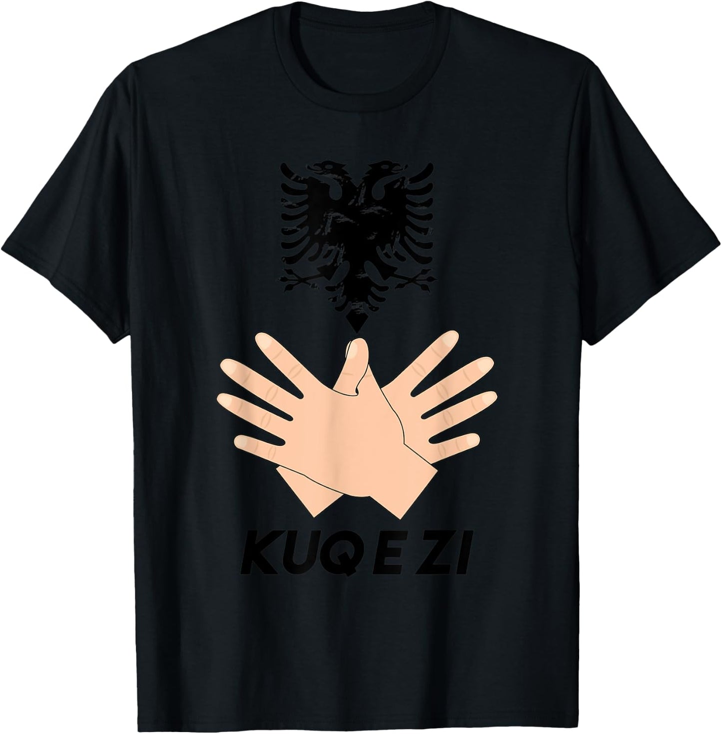 Albanian Flag Shqip Shqiponja Albanian Eagle Albania T-Shirt - T-Shirt | Black