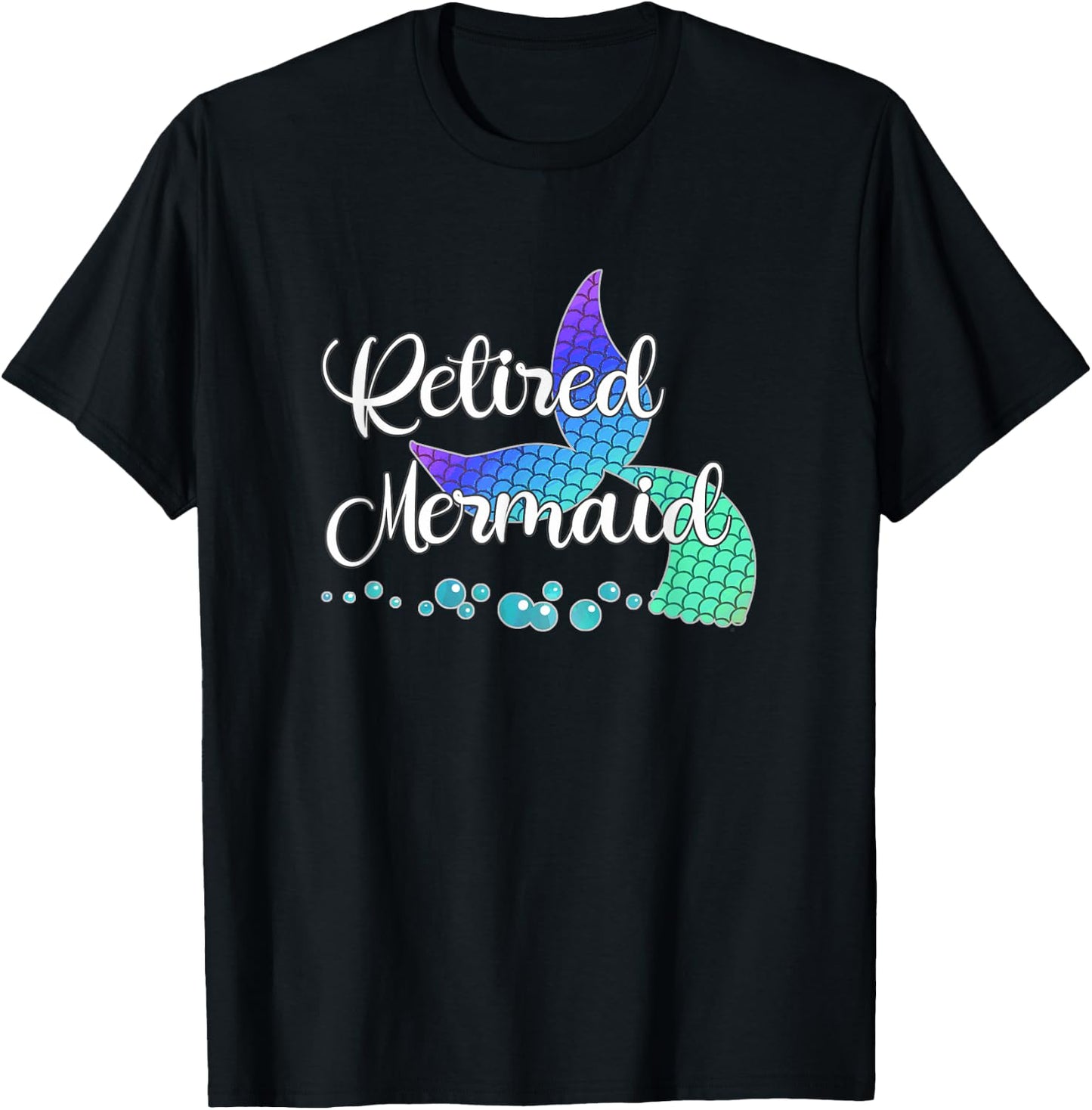Retired Mermaid T-Shirt - T-Shirt | Black