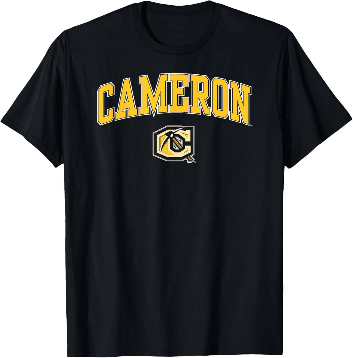 Cameron Aggies Arch Over Black Officially Licensed T-Shirt - T-Shirt | Black