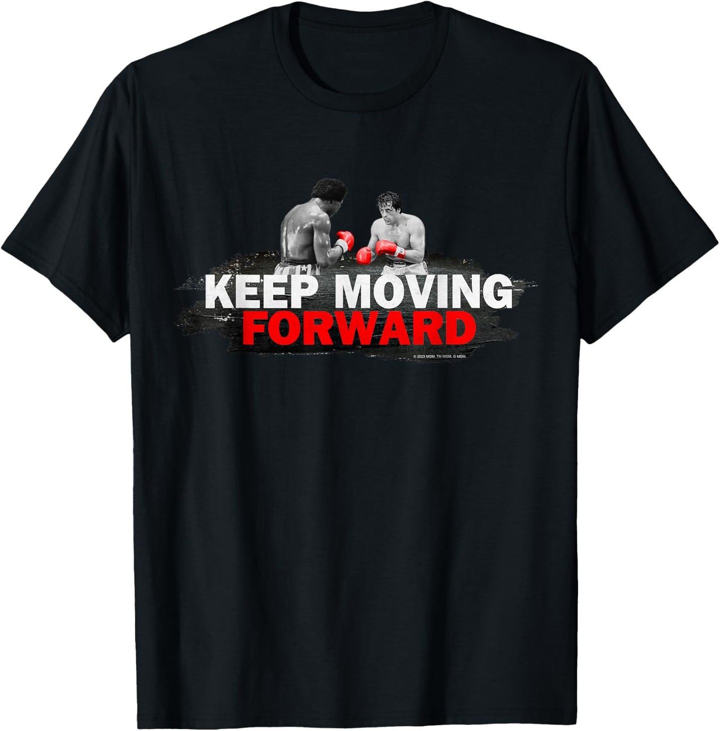 Rocky Keep Moving Forward T-Shirt - T-Shirt | Black