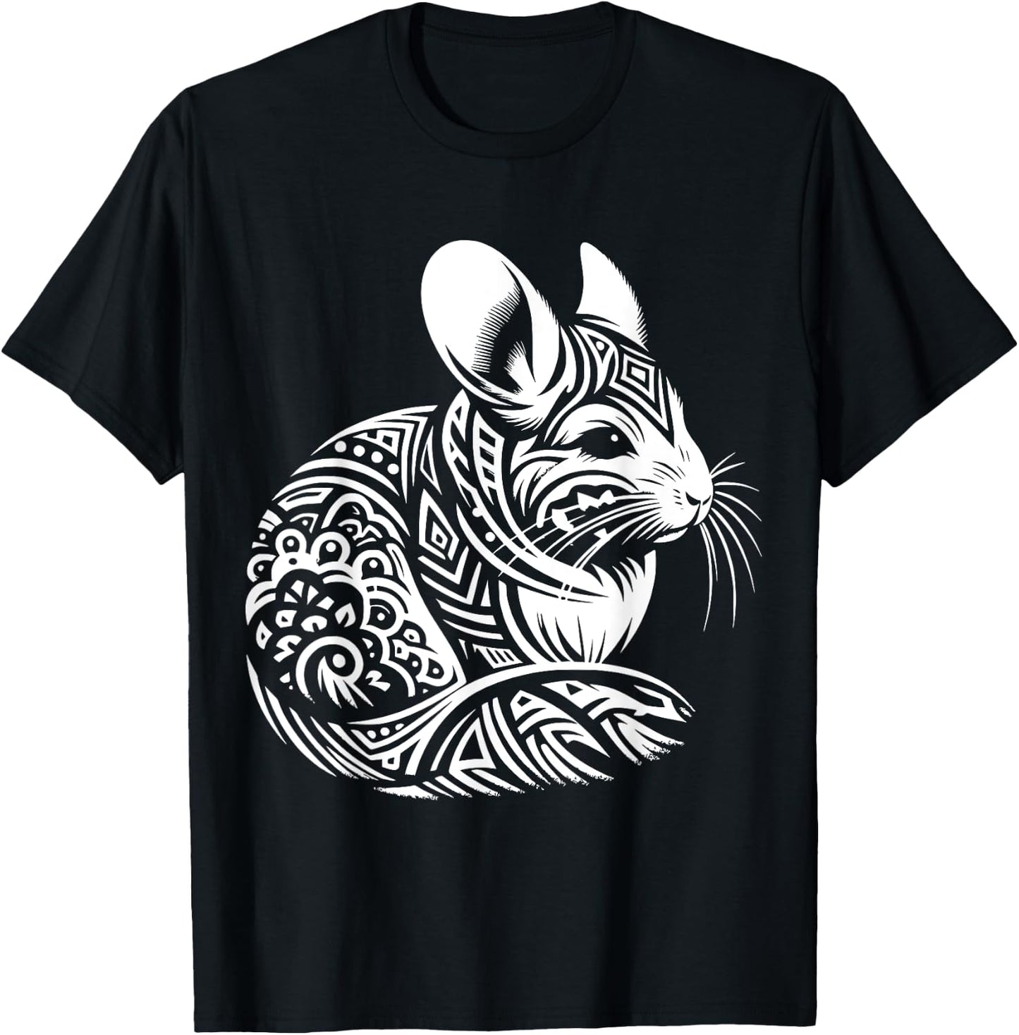 Tribal Chinchilla T-Shirt - T-Shirt | Black