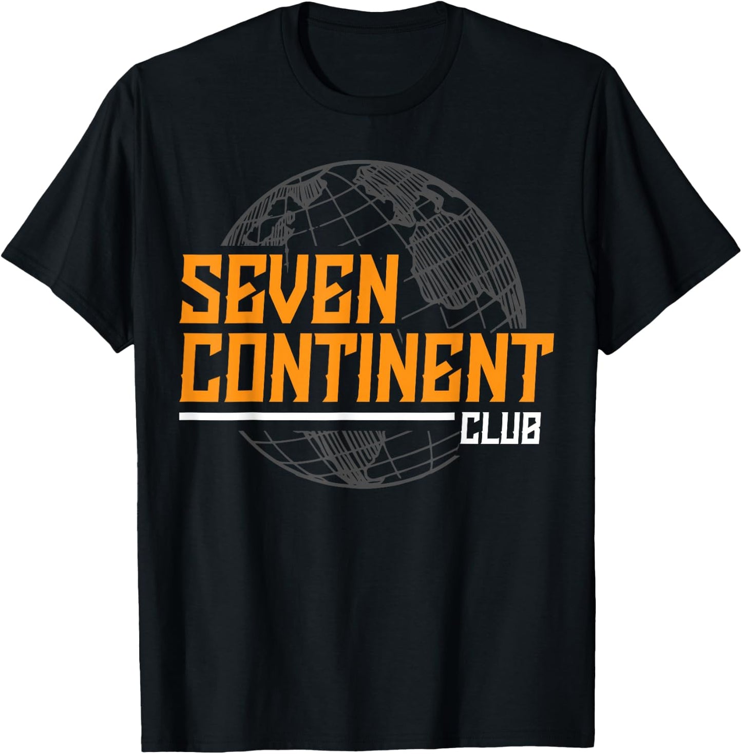 7 Continents World Traveler - Travel Enthusiasts T-Shirt - T-Shirt | Black