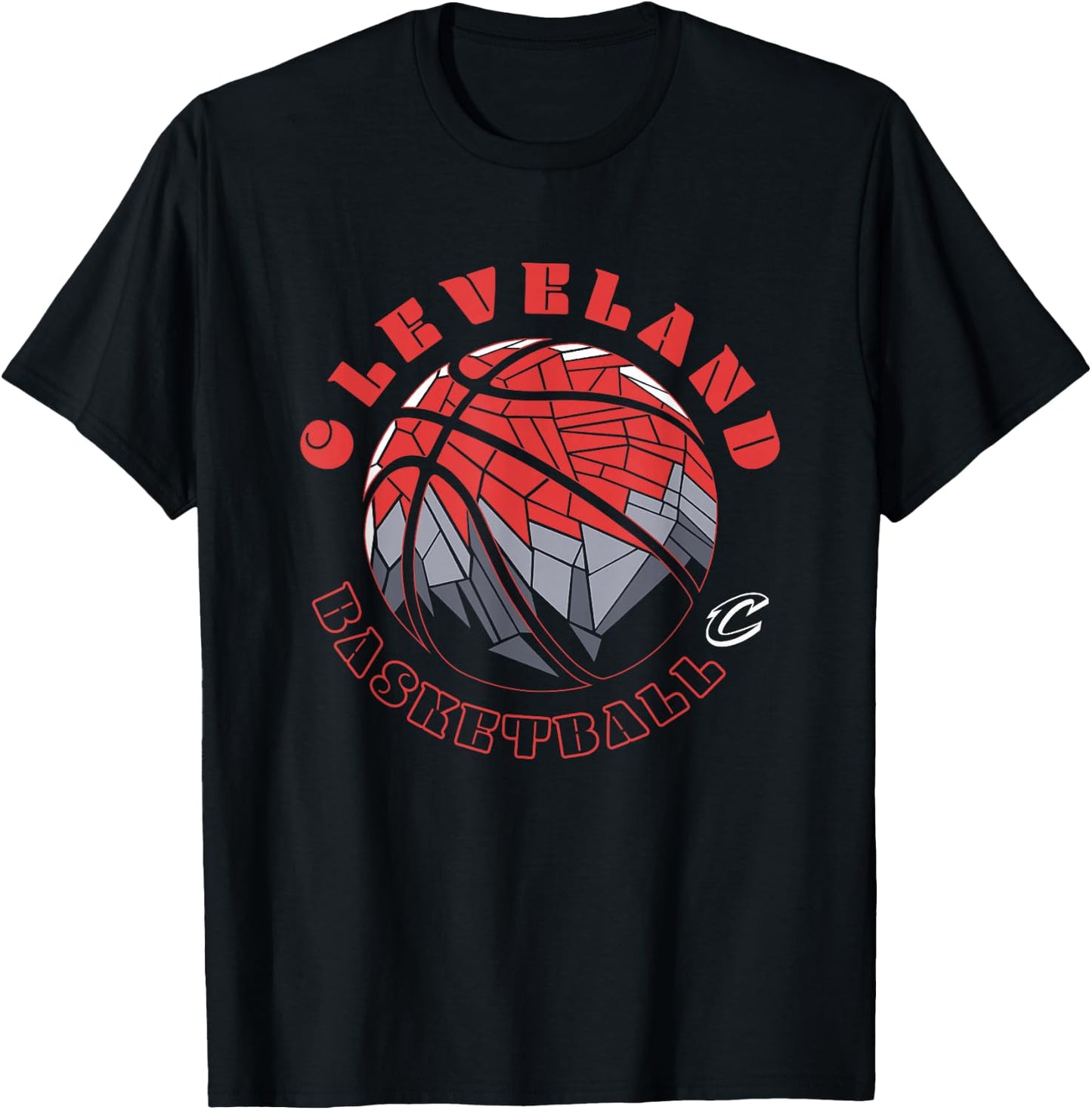 NBA Cleveland Cavaliers Neon Prism Basketball T-Shirt - T-Shirt | Black