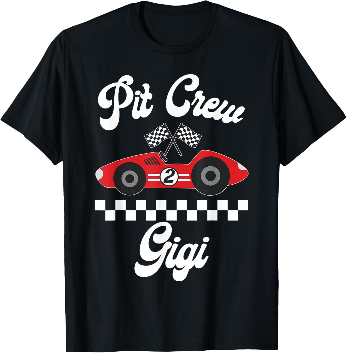 Two Fast Birthday Racing Car Party Gigi Of The Birthday Boy T-Shirt - T-Shirt | Black