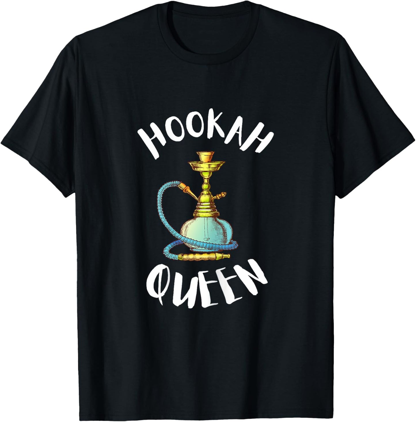 Hookah Bar And Waterpipe - Hookah Queen T-Shirt - T-Shirt | Black