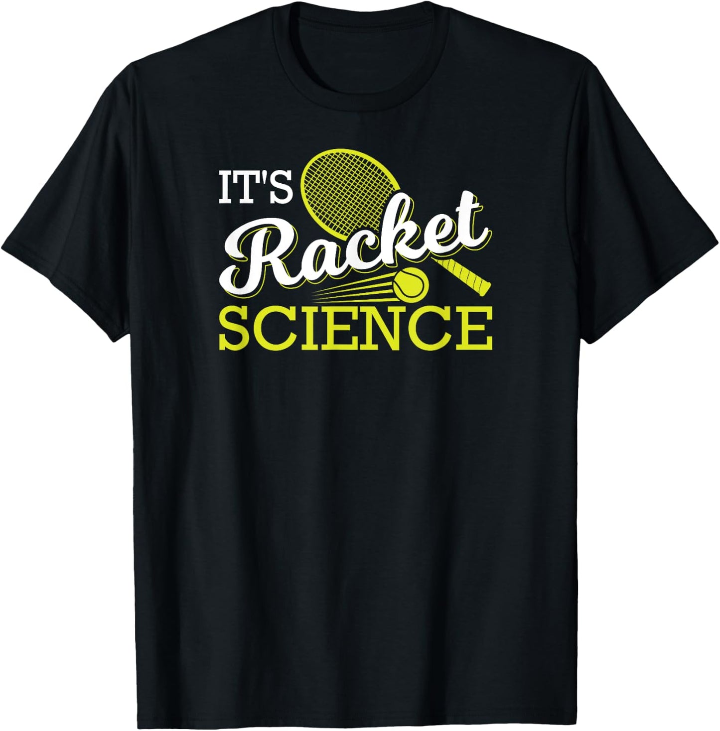 Its Racket Science Tennis T-Shirt - T-Shirt | Black