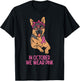 October We Wear Pink German Shepherd Breast Cancer Awareness T-Shirt - T-Shirt | Black