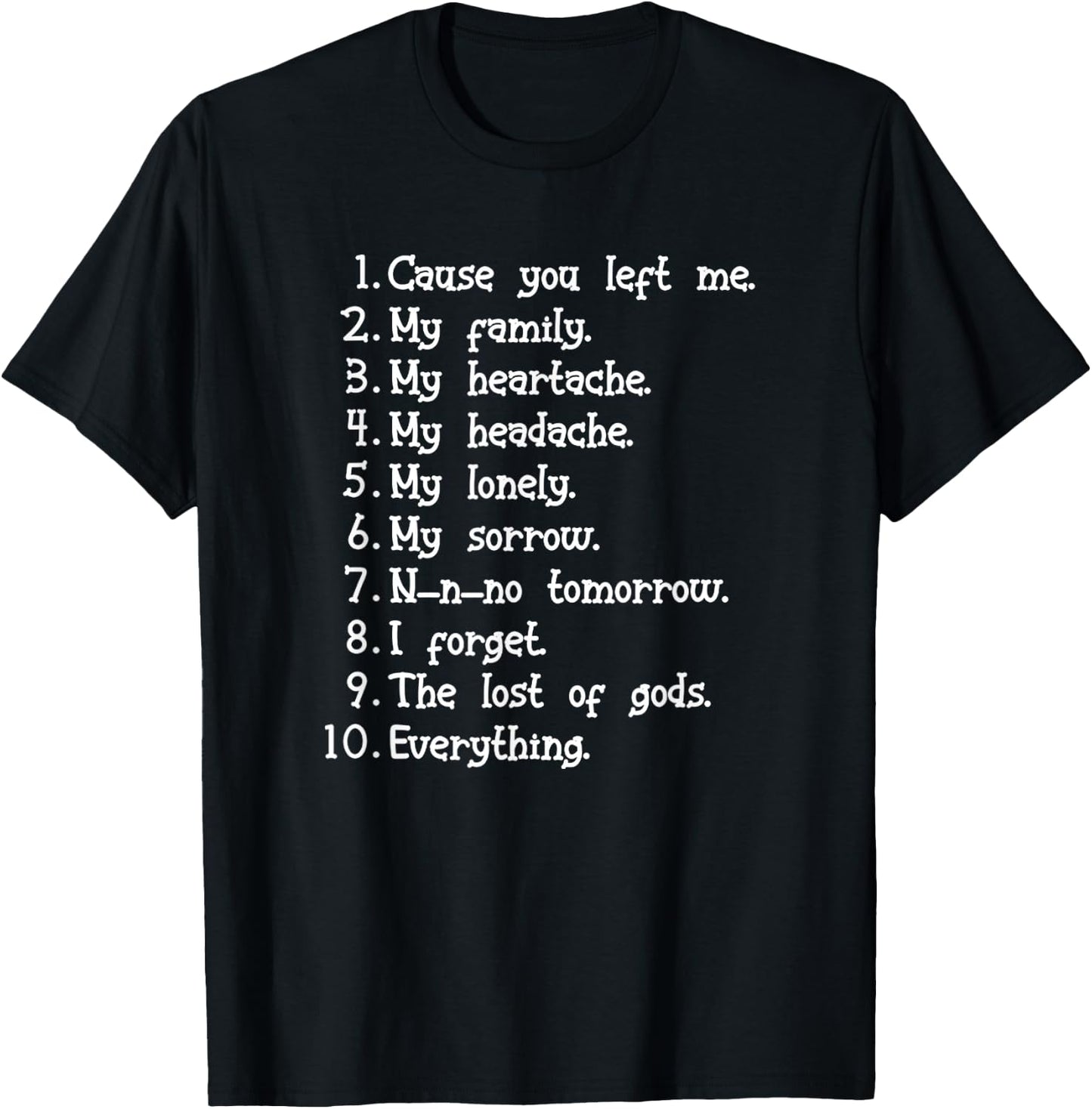 I Forget What Eight Was For Funny Saying Music T-Shirt - T-Shirt | Black