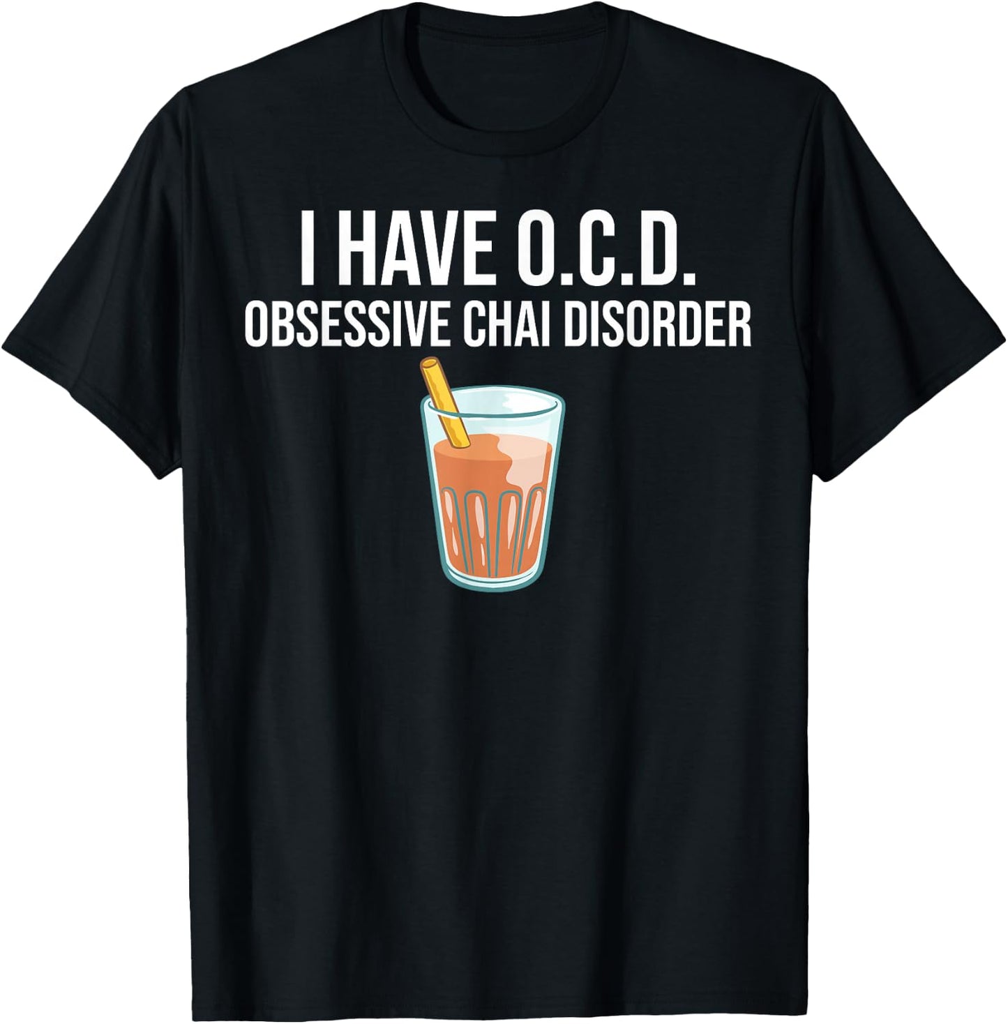 Chai Tea Gift Chai Latte Cafe Indian T-Shirt - T-Shirt | Black
