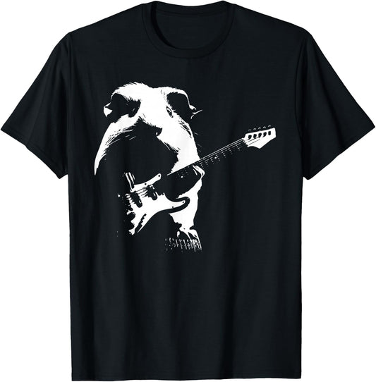 Guinea Pigs Playing Bass Guitar Shirt Playing Guitar T-Shirt - T-Shirt | Black