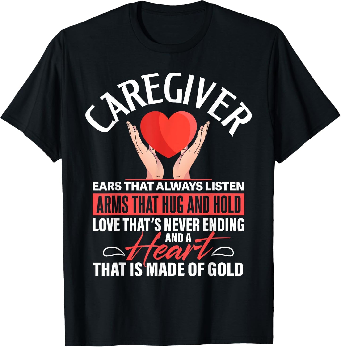 Caregiver Definition Caretaker Nursing Expert Caregiving T-Shirt - T-Shirt | Black