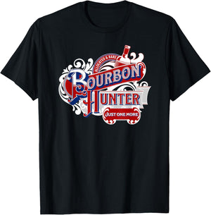 Bourbon Hunter for Patriotic Allocated Rare Whiskey Fan Dad Women Men T-Shirt - T-Shirt | Black