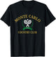 Monte Carlo Country Club Vintage Tennis Aesthetic T-Shirt - T-Shirt | Black