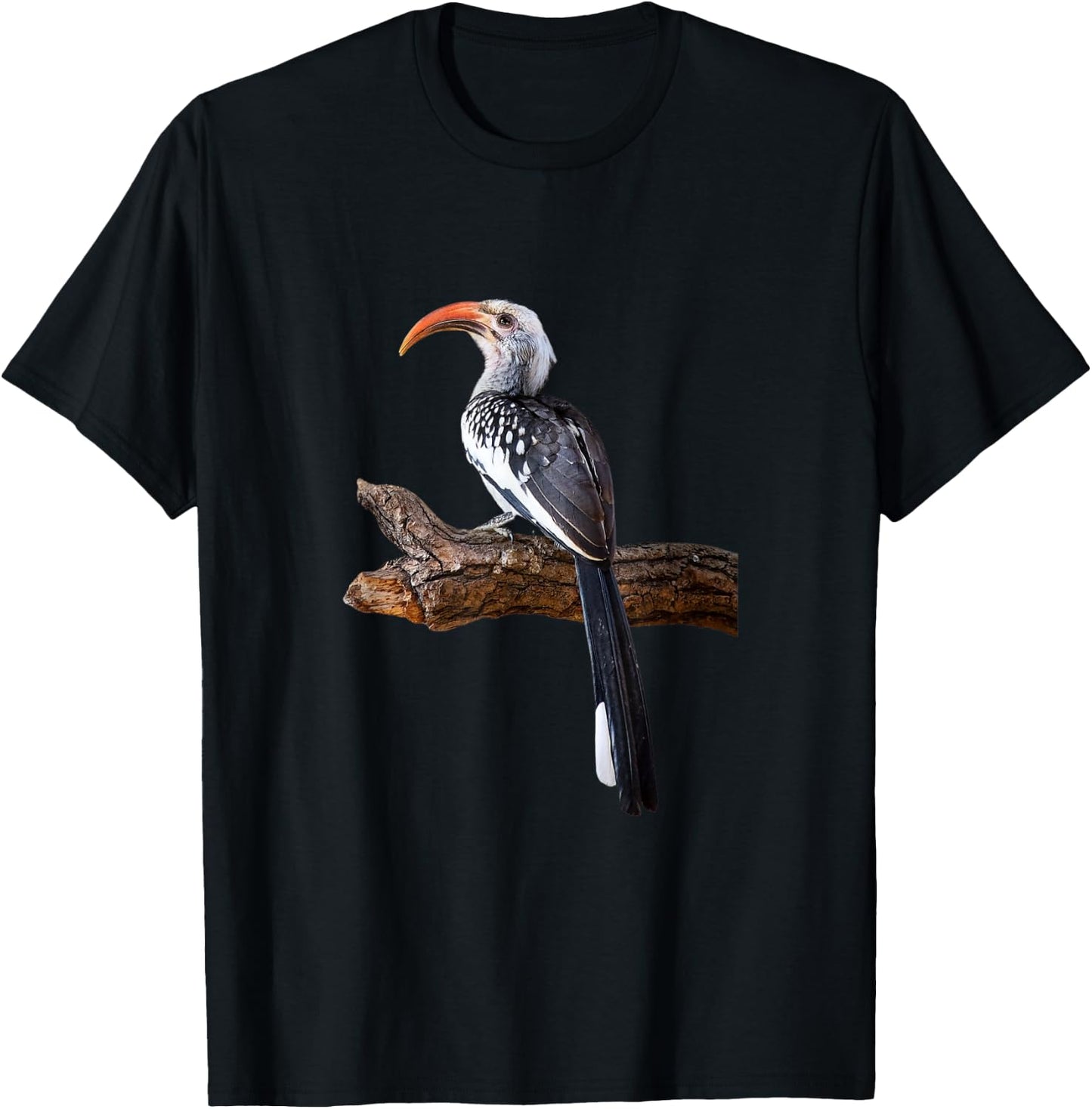 Yellow Hornbill Bird Shirt Southern Yellow-billed Hornbill T-Shirt - T-Shirt | Black