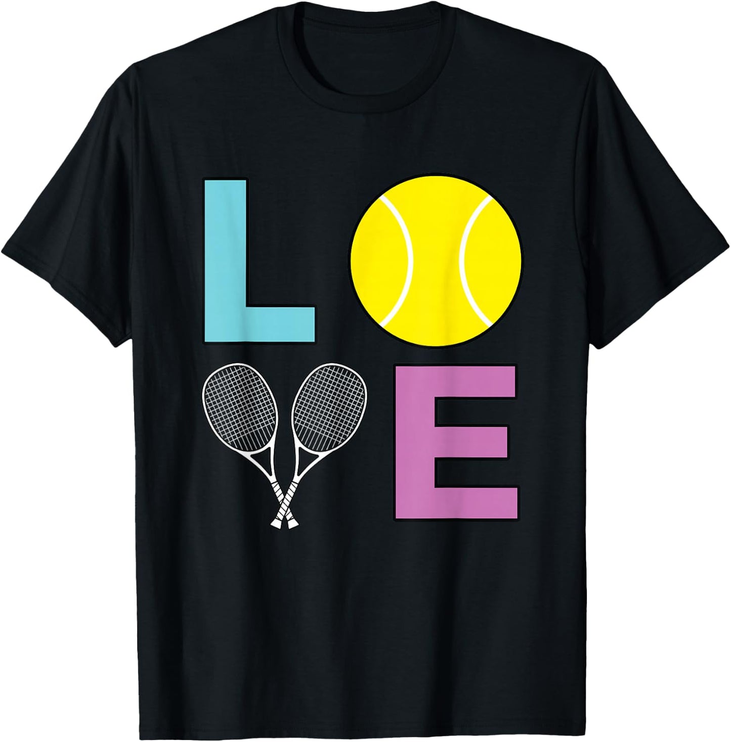 I Love Tennis - Tennis Player Small T-Shirt - T-Shirt | Black