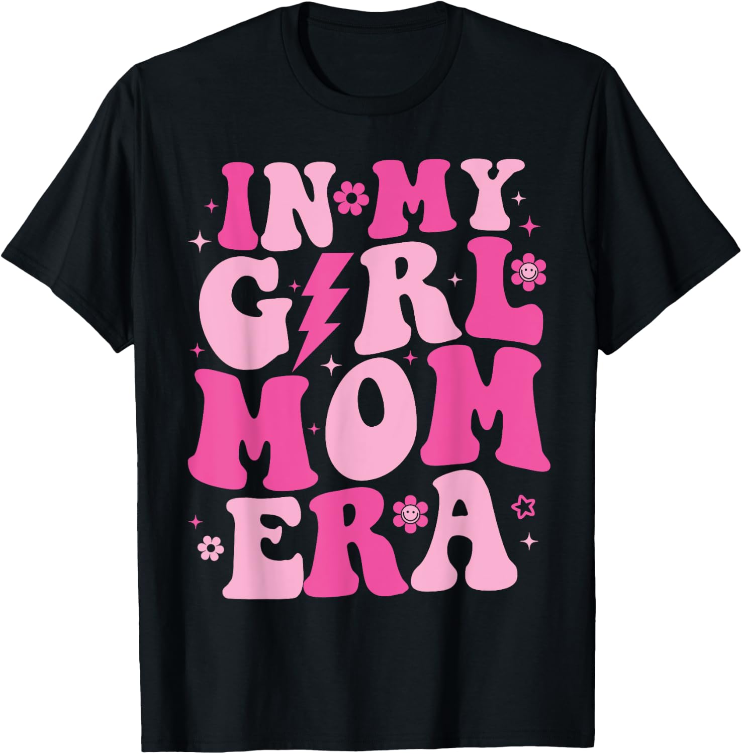 In My Girl Mom Era Groovy Mom Mothers Day 2024 T-Shirt - T-Shirt | Black