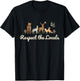 Respect the Locals Wildlife Nature, Sustainable Conservation T-Shirt - T-Shirt | Black