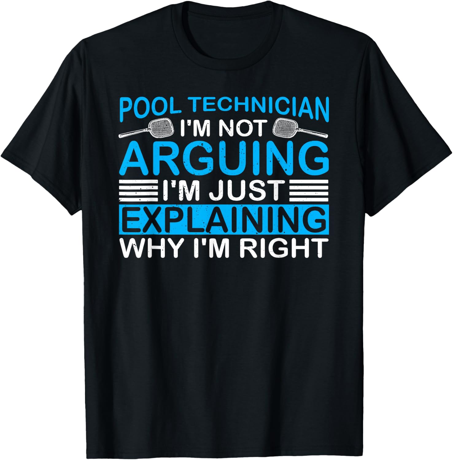 Funny Pool Technician Saying Pool Tech Repair Services T-Shirt - T-Shirt | Black