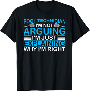Funny Pool Technician Saying Pool Tech Repair Services T-Shirt - T-Shirt | Black