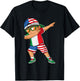 Half American Half Italian Boy Kid Italy Flag Patriotic T-Shirt - T-Shirt | Black