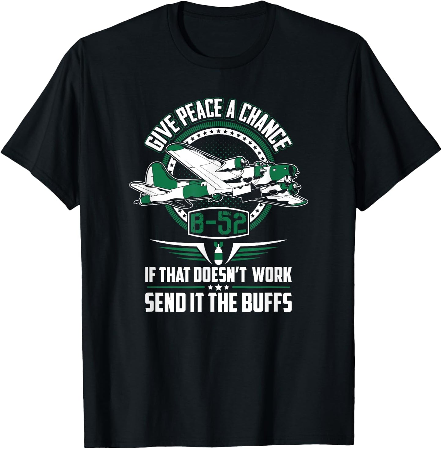 Military B-52 Bomber T-Shirt - T-Shirt | Black