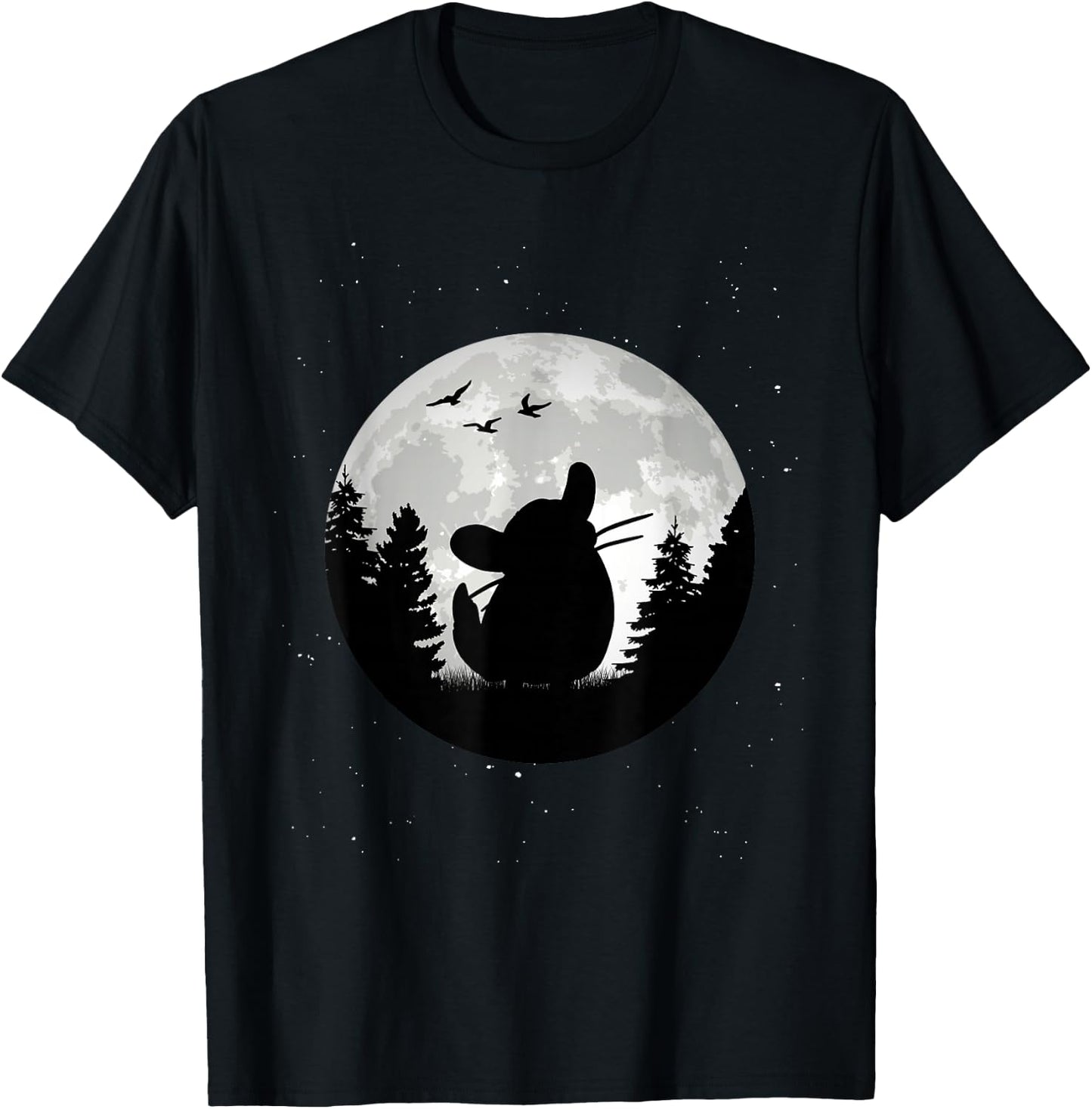 Chinchilla Moon T-Shirt - T-Shirt | Black