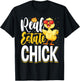 Real Estate Chick Funny Realtor T-Shirt - T-Shirt | Black