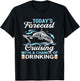 Today's forecast, Cruising with a chance of drinking T-Shirt - T-Shirt | Black