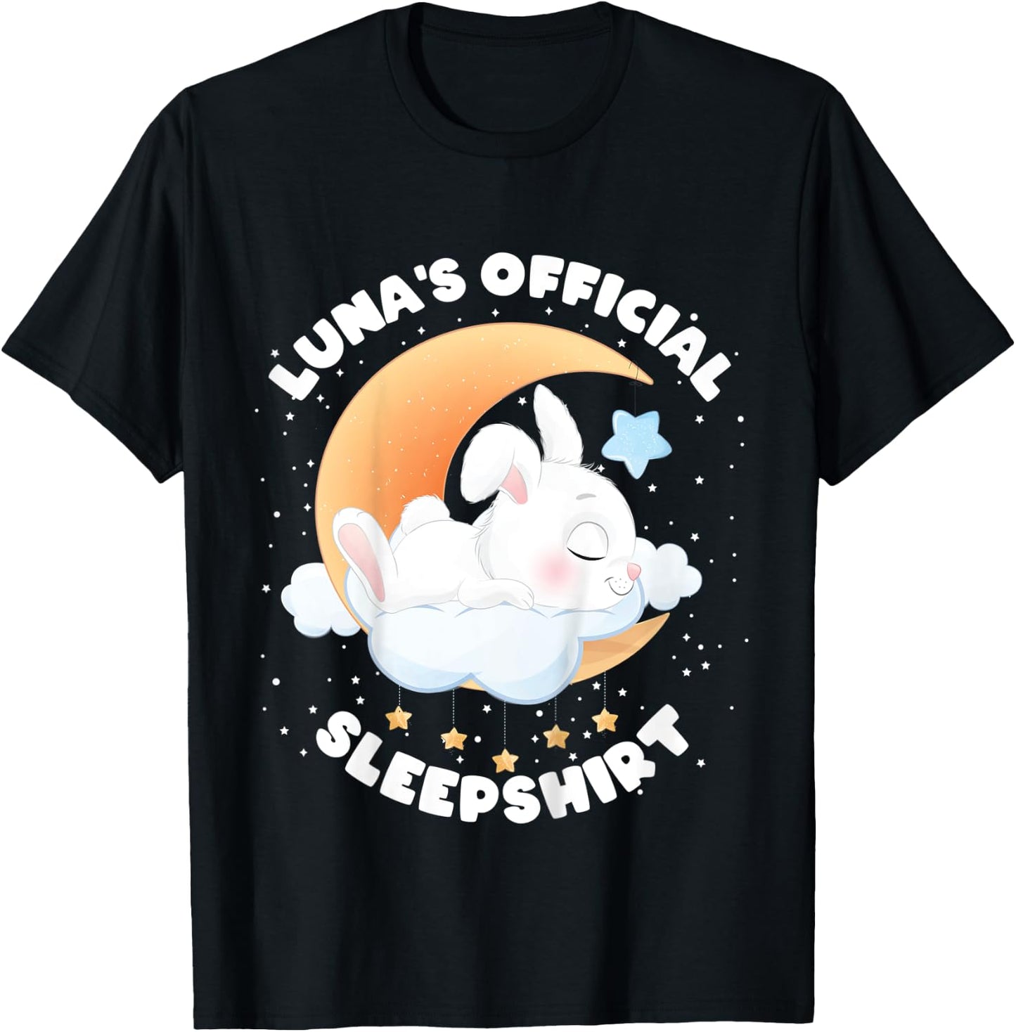 Kids Cute Pajamas pyjamama pj top for toddler for girl Luna T-Shirt - T-Shirt | Black
