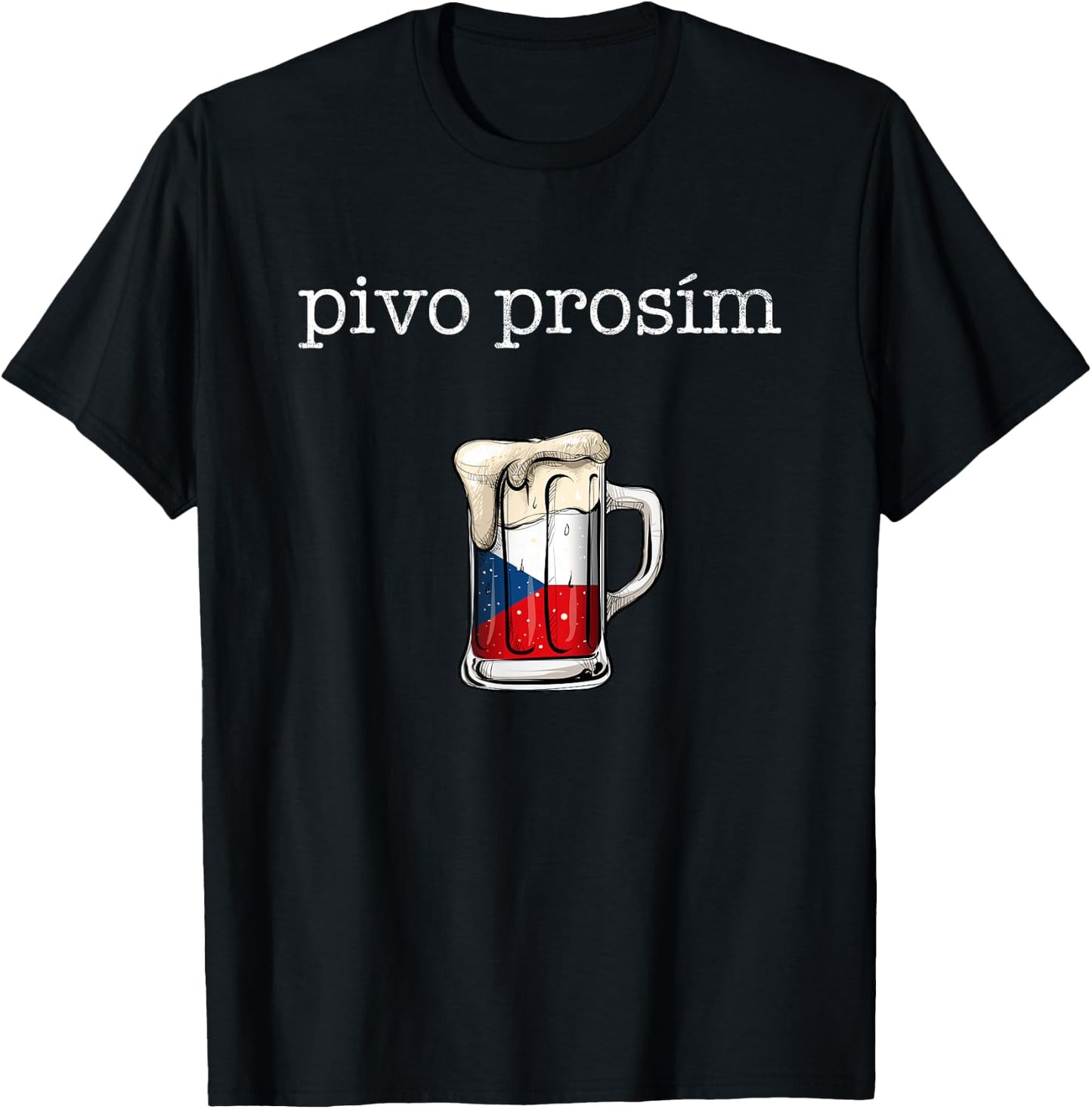 Pivo Prosim Beer Please in Czech T-Shirt - T-Shirt | Black