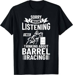 Barrel Racing Clothes Barrel Racer Quotes Barrel Racing T-Shirt - T-Shirt | Black