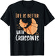 Croissant Lover Morning Breakfast Hobby Baking Funny Baker T-Shirt - T-Shirt | Black