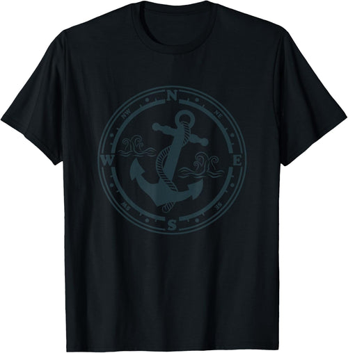 Compass Anchor Maritime Design with Compass Captain Sailor