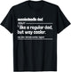 Aussiedoodle Dad Like a Regular But Dad But Way Cooler Funny T-Shirt - T-Shirt | Black