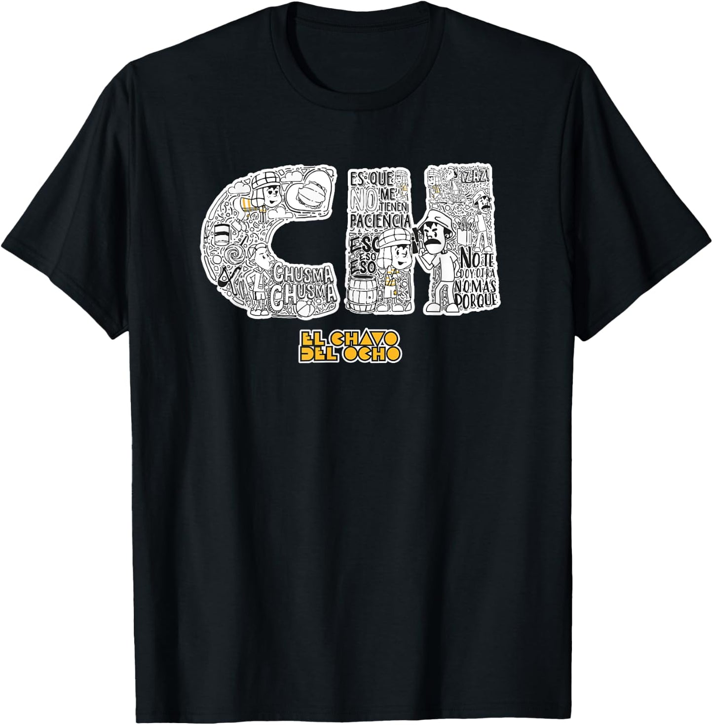 El Chavo - Colorful Desings for Kids, Teen, Women & Men T-Shirt - T-Shirt | Black
