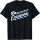 BYU Cougars Retro Performer Blue Officially Licensed T-Shirt - T-Shirt | Black