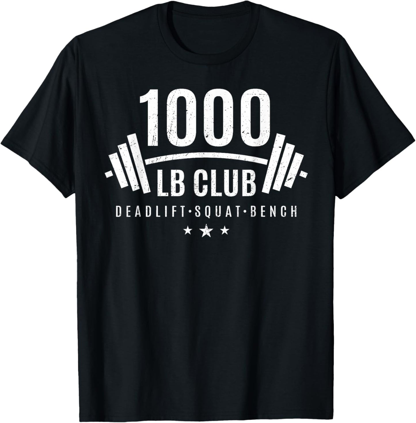 1000 lb Club Shirt - Weightlifting Gift Bodybuilders T-Shirt - T-Shirt | Black