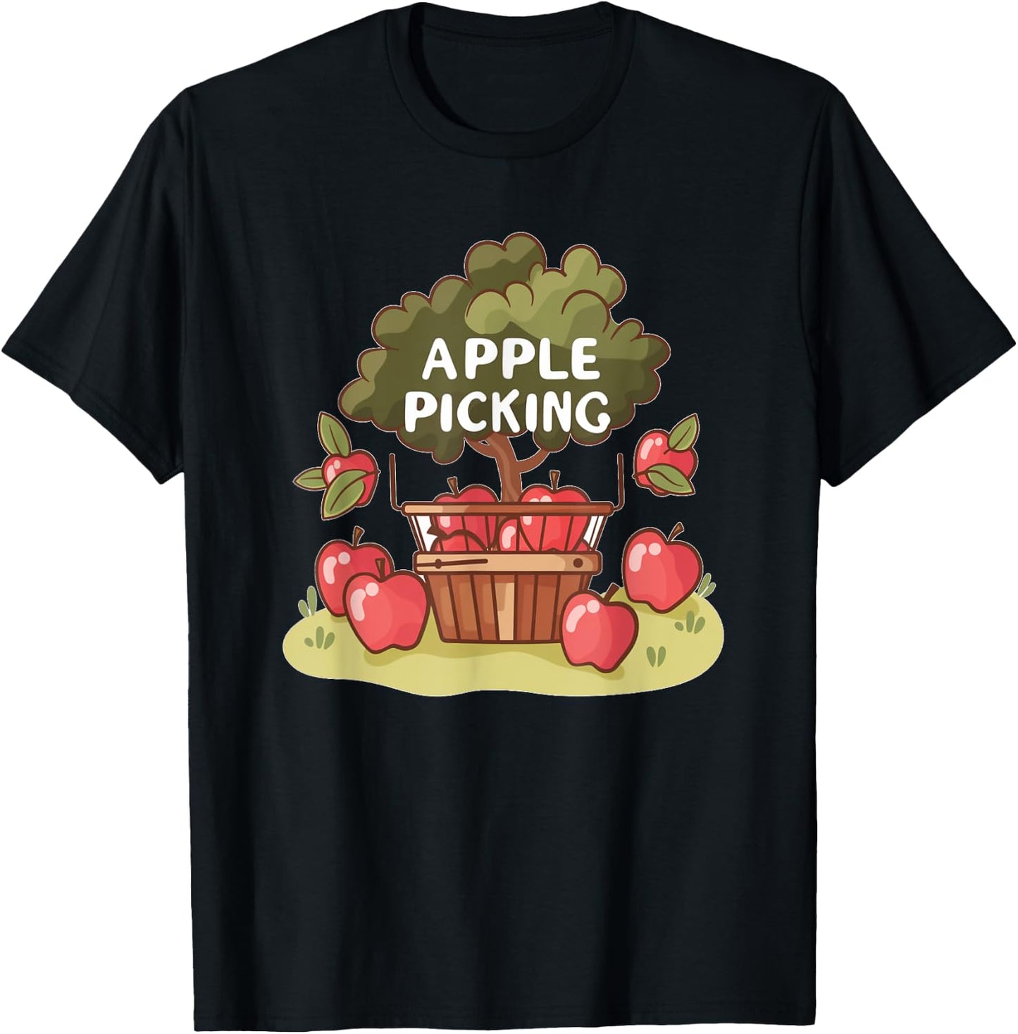 Happy Apple picking Costume for Adults and Kids T-Shirt - T-Shirt | Black