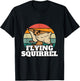 Funny Flying Squirrel Shirt Animal Lover Flying Squirrels T-Shirt - T-Shirt | Black