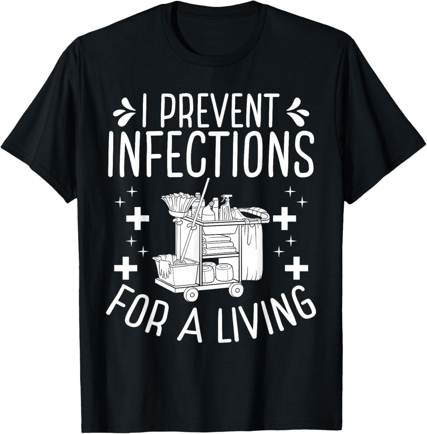 EVS Worker Environmental Service Technician EVS Tech T-Shirt - T-Shirt | Black