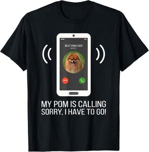 Funny Pomeranian Dog T-Shirt - T-Shirt | Black