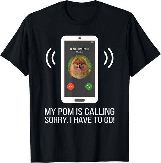 Funny Pomeranian Dog T-Shirt - T-Shirt | Black
