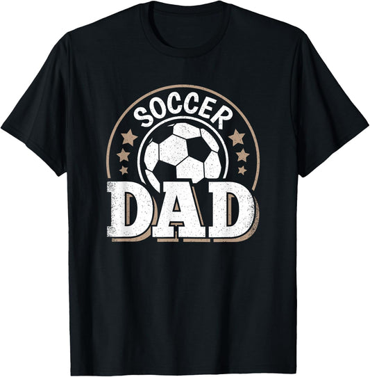 Soccer Dad Soccer Player Son Daughter Funny Soccer Dad T-Shirt - T-Shirt | Black