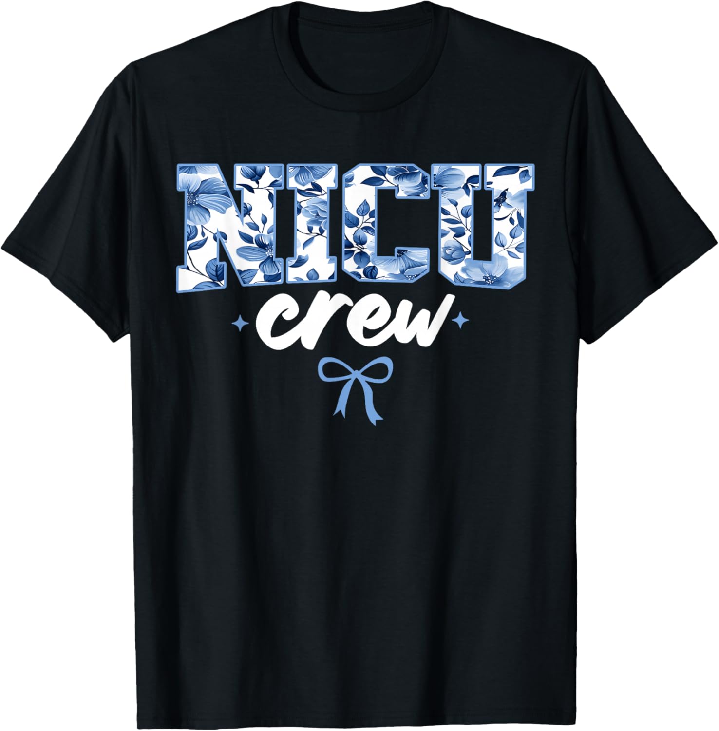 NICU Crew Nurse Neonatal Intensive Care Unit Team T-Shirt - T-Shirt | Black