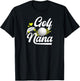 Golf Nana Leopard Golfer Nana Of A Golf Player Nana T-Shirt - T-Shirt | Black