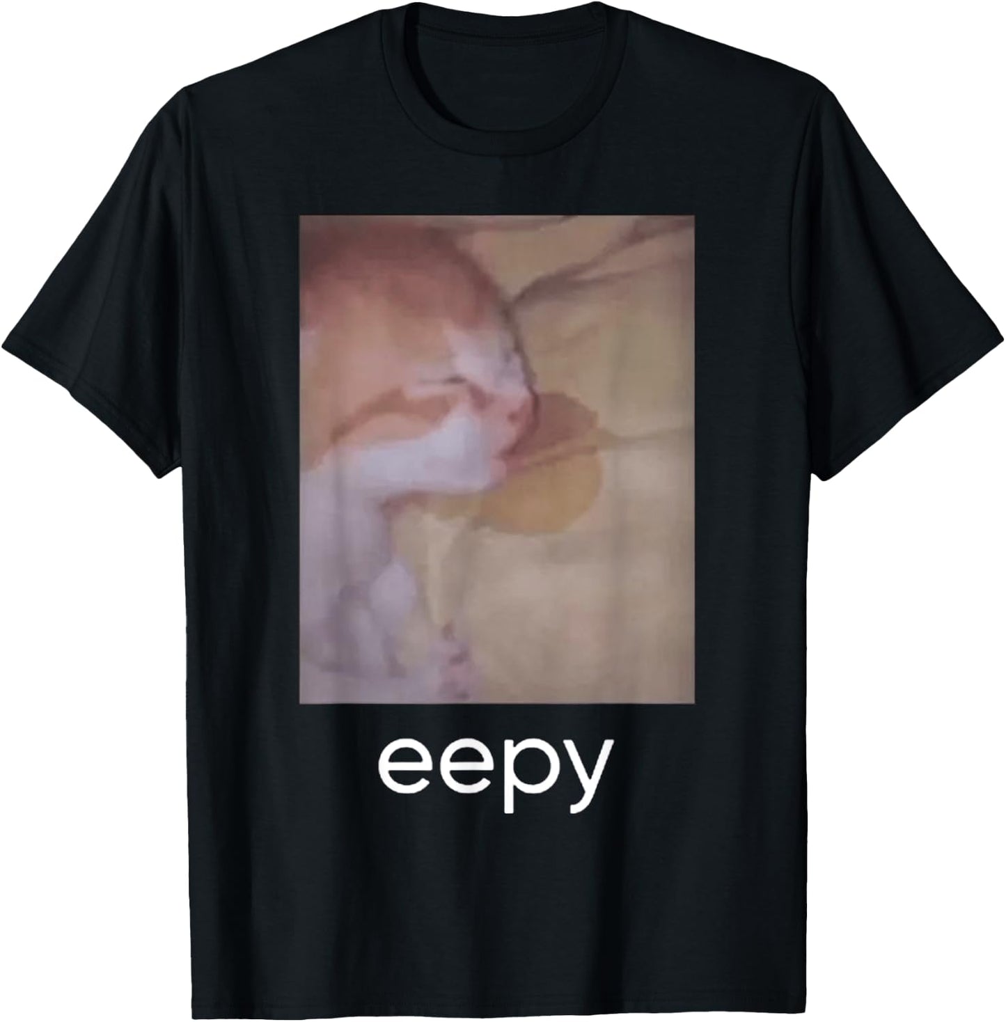 Eepy Cat Meme T-Shirt - T-Shirt | Black